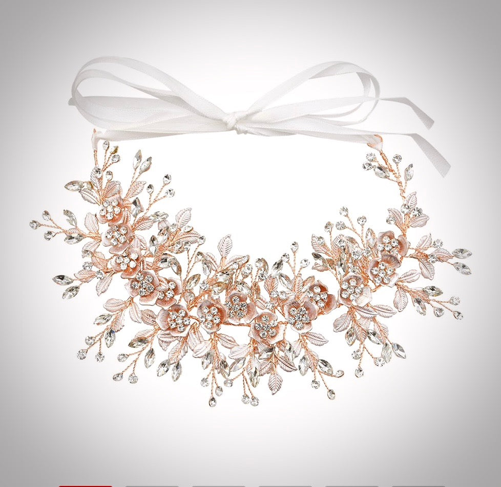 Wedding Hair Accessories - Crystal Bridal Hair Vine - Available in Silver, Rose Gold and Yellow Gold