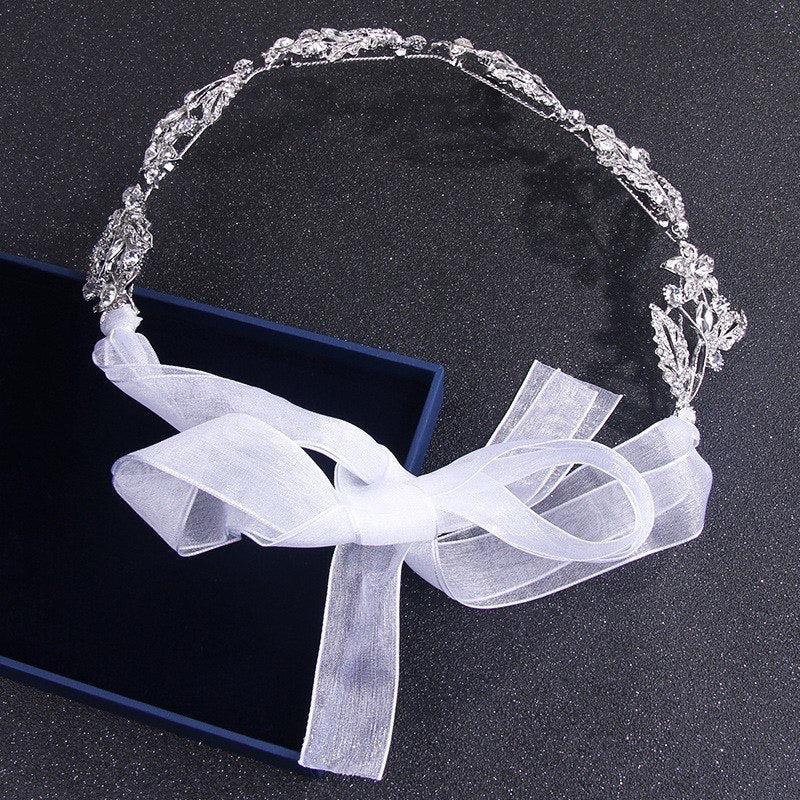 Wedding Hair Accessories - Silver Crystal Bridal Headband