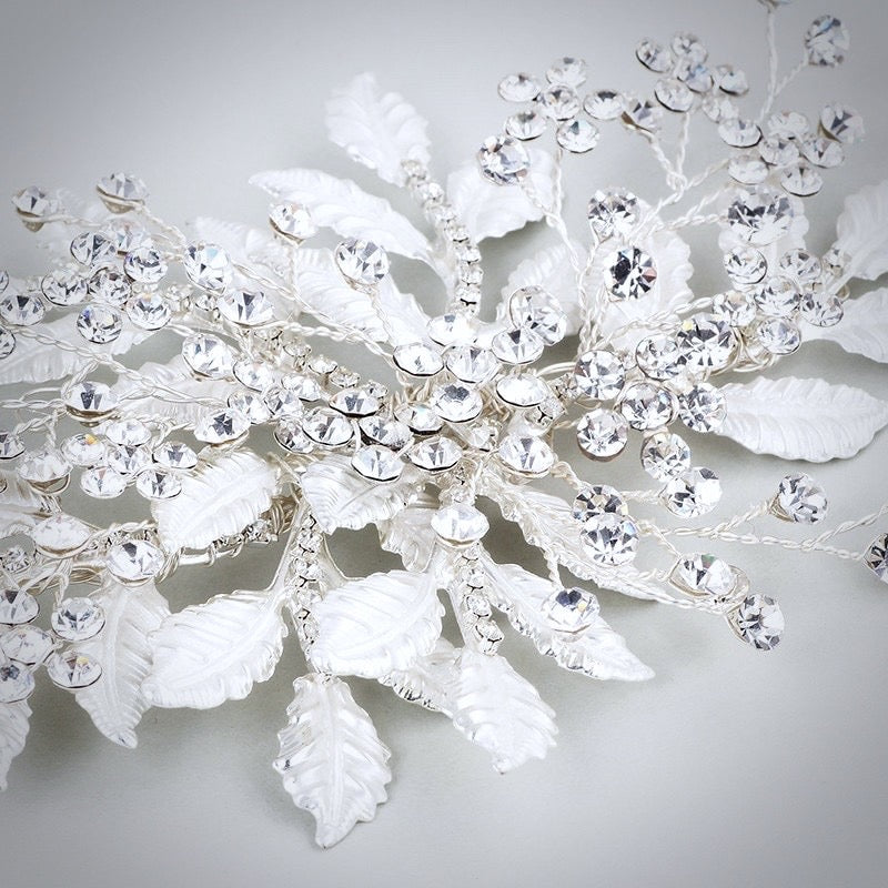 Wedding Hair Accessories - Silver Crystal Bridal Headband/Hair Vine