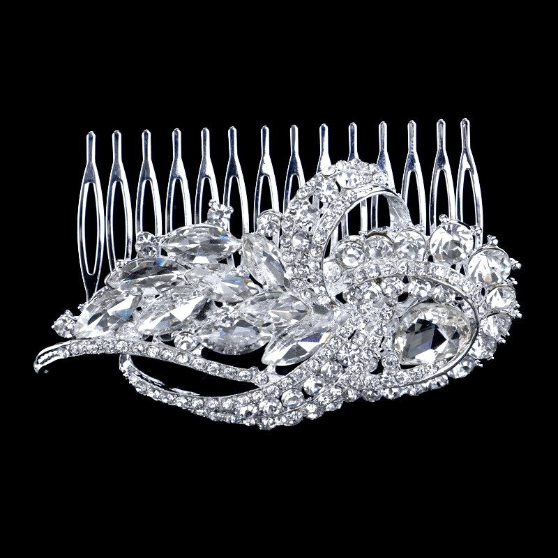 "Kimberly" - Vintage Crystal Bridal Hair Comb