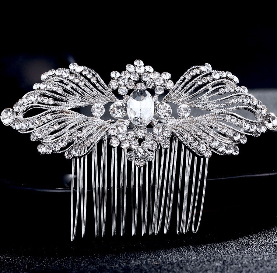 Wedding Hair Accessories - Vintage Crystal Bridal Hair Comb