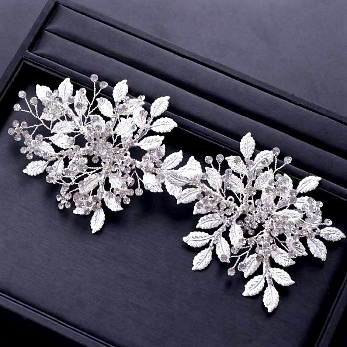 Wedding Hair Accessories - Silver Crystal Bridal Headband/Hair Vine