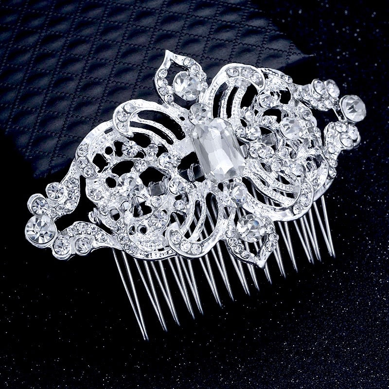 "Tanya" - Vintage Crystal Bridal Hair Comb
