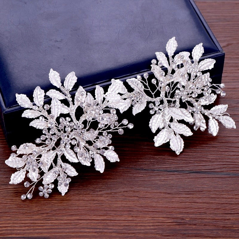 Wedding Hair Accessories - Silver Crystal Bridal Headband/Hair Vine