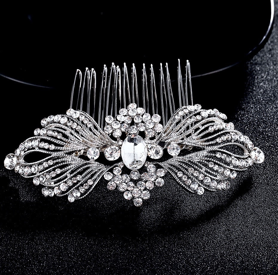 Wedding Hair Accessories - Vintage Crystal Bridal Hair Comb