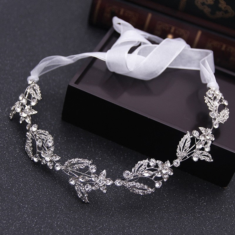 Wedding Hair Accessories - Silver Crystal Bridal Headband