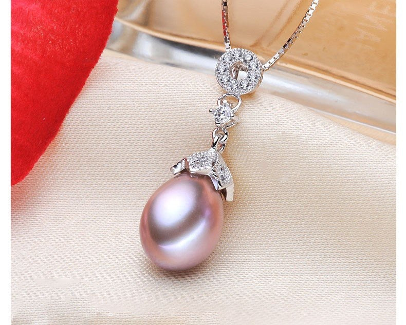 "Deana" - Sterling Silver and Natural Pearl Bridal Jewelry Set - More colors available