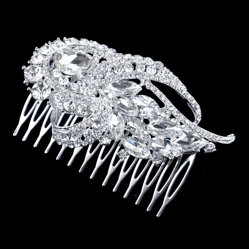 "Kimberly" - Vintage Crystal Bridal Hair Comb