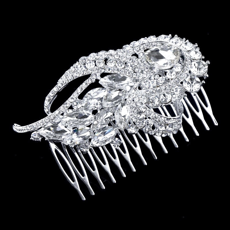 "Kimberly" - Vintage Crystal Bridal Hair Comb
