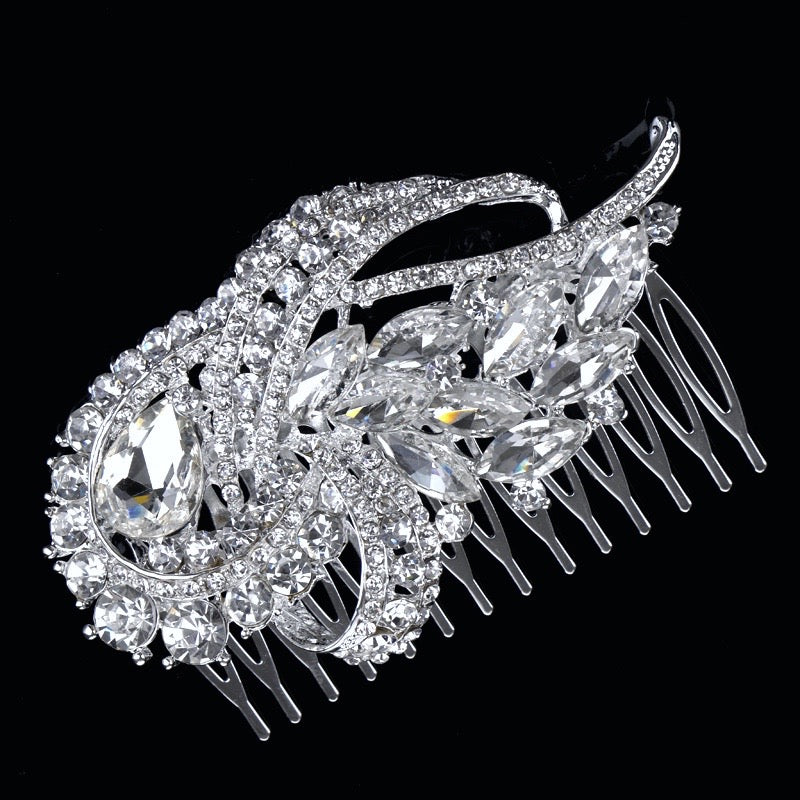 "Kimberly" - Vintage Crystal Bridal Hair Comb