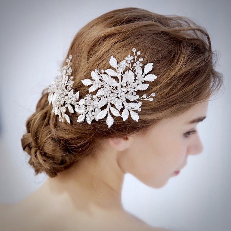 Wedding Hair Accessories - Silver Crystal Bridal Headband/Hair Vine