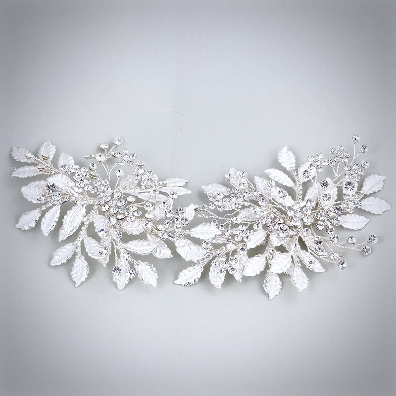 Wedding Hair Accessories - Silver Crystal Bridal Headband/Hair Vine