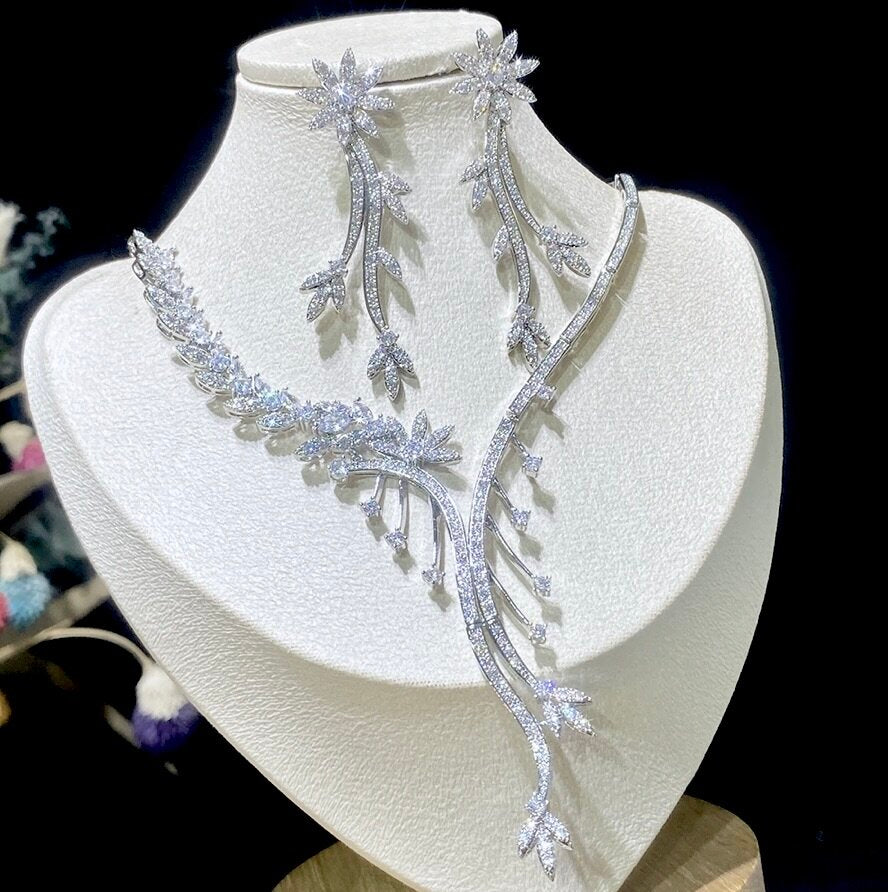 Wedding Jewelry - Luxury Cubic Zirconia Bridal Jewelry Set