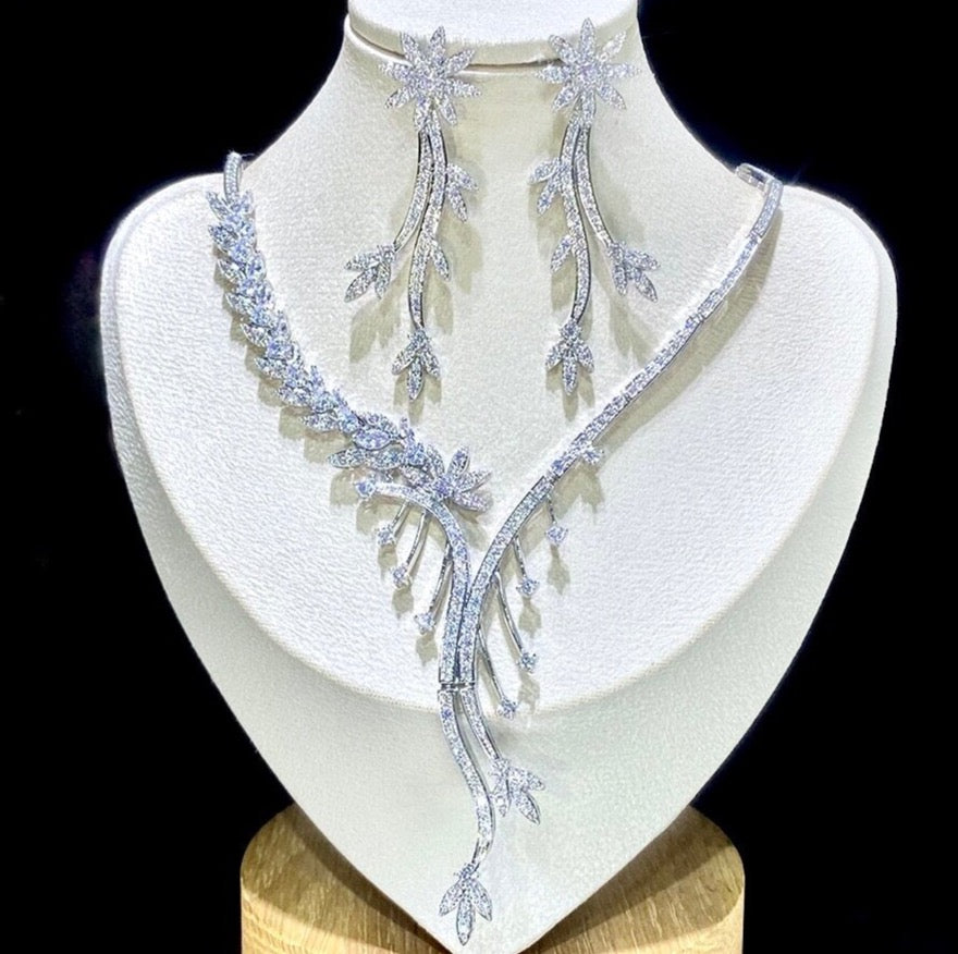 Wedding Jewelry - Luxury Cubic Zirconia Bridal Jewelry Set