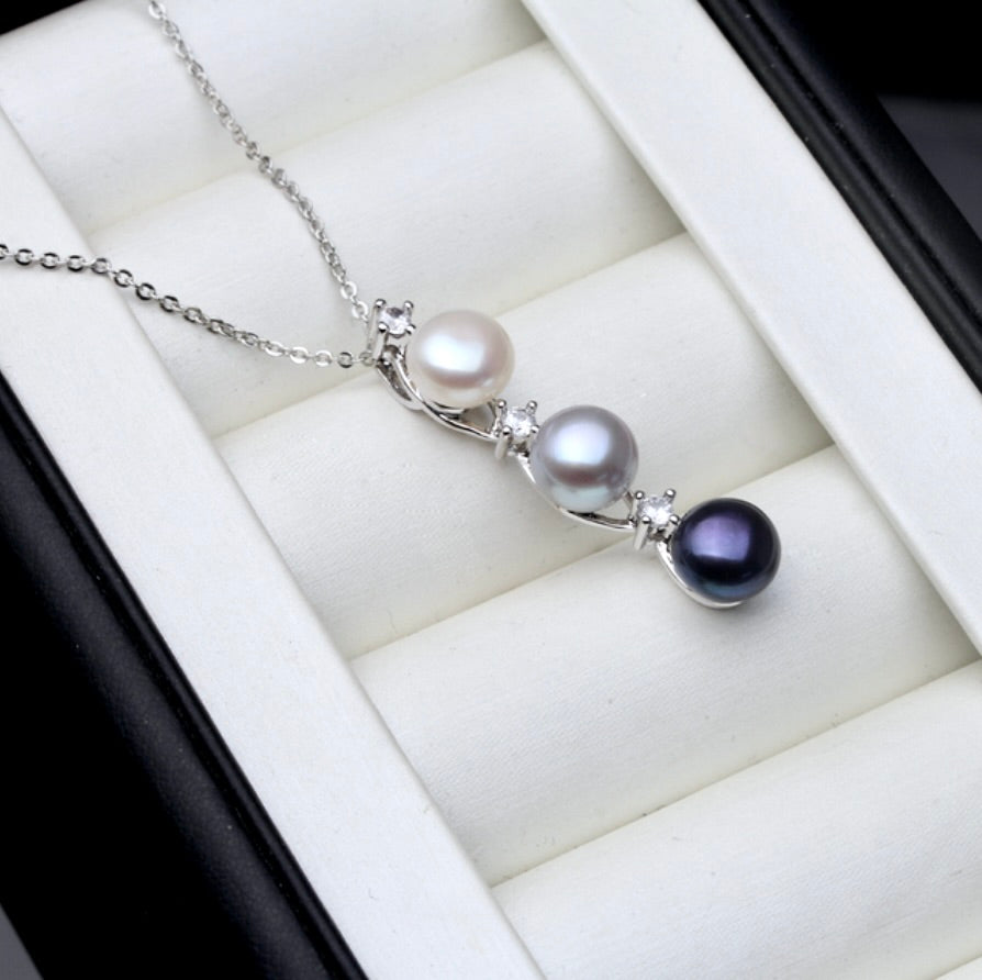 Pearl Wedding Jewelry - Natural Pearl 925 Sterling Silver