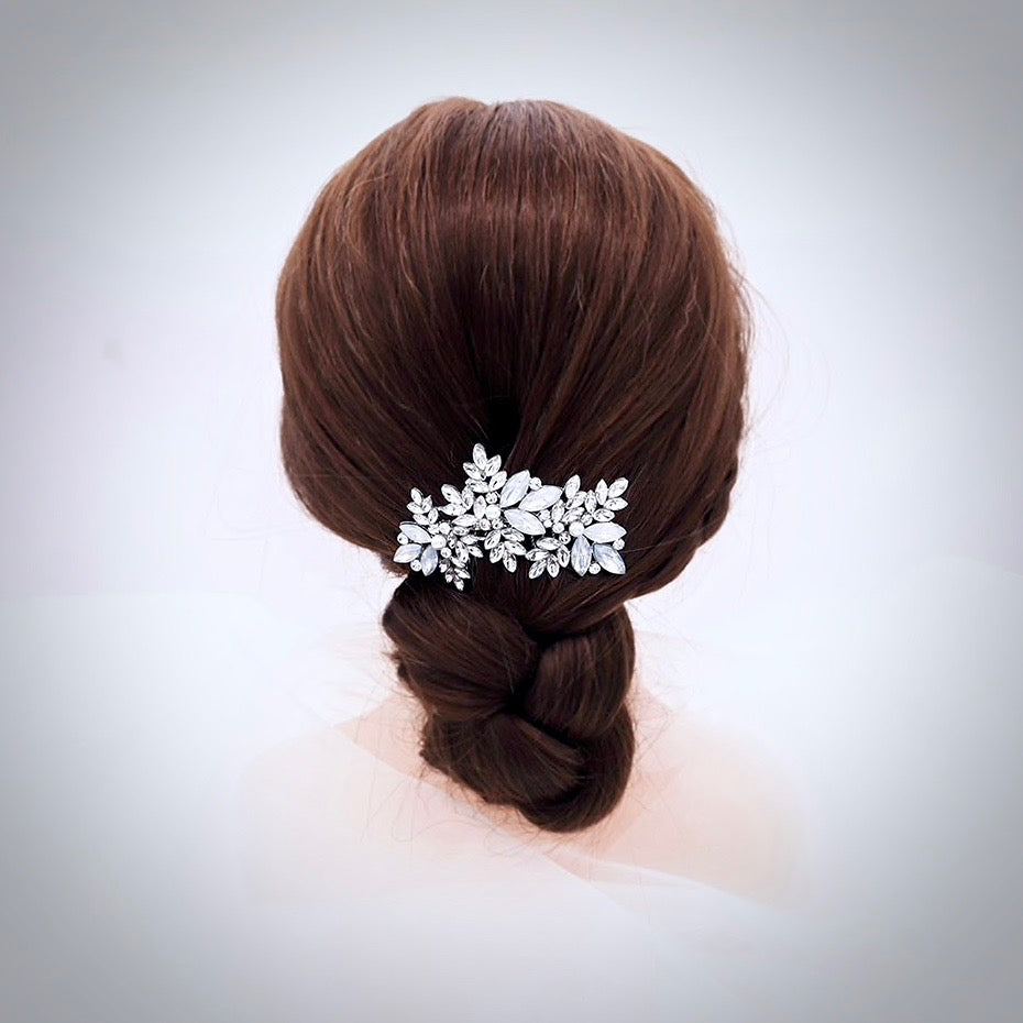 Wedding Hair Accessories -  Opal and Pearl Bridal Hair Comb