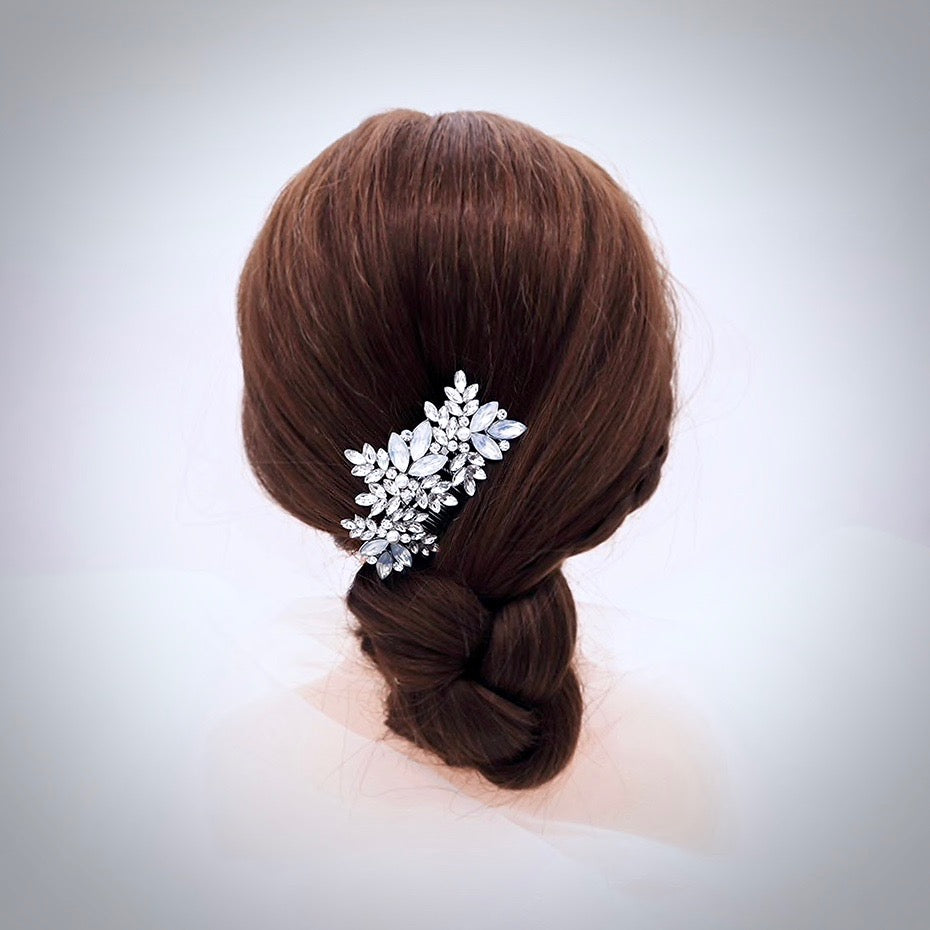 Wedding Hair Accessories -  Opal and Pearl Bridal Hair Comb