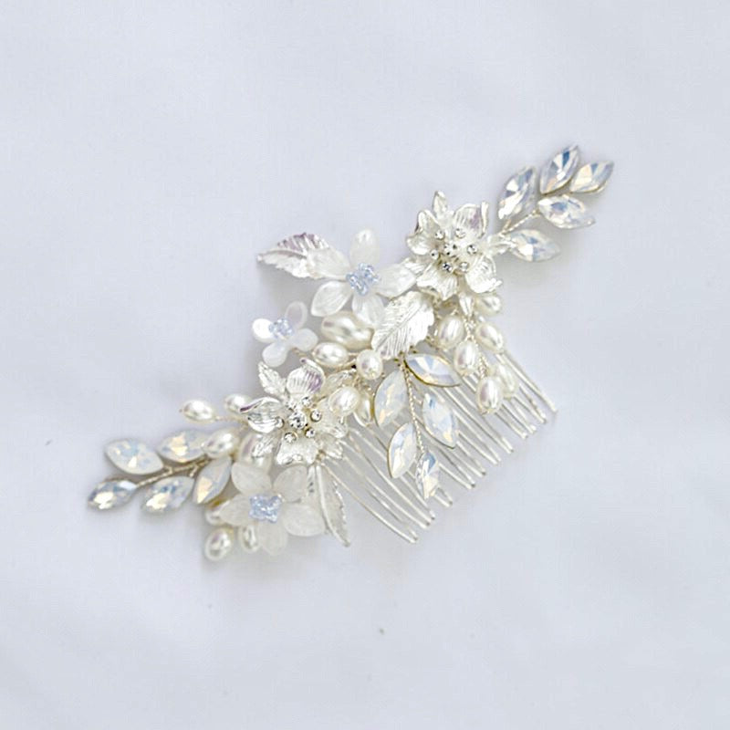 Wedding Hair Accessories - Opal Bridal Hair Comb and Pin Set