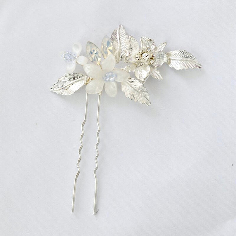 Wedding Hair Accessories - Opal Bridal Hair Comb and Pin Set