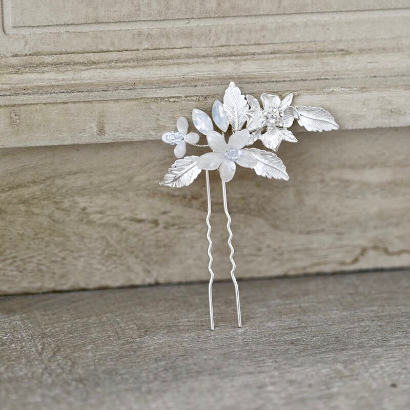 Wedding Hair Accessories - Opal Bridal Hair Comb and Pin Set