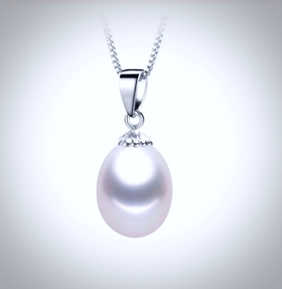 Wedding Pearl Jewelry - Natural Pearl and Sterling Silver 3-Piece Bridal Jewelry Set