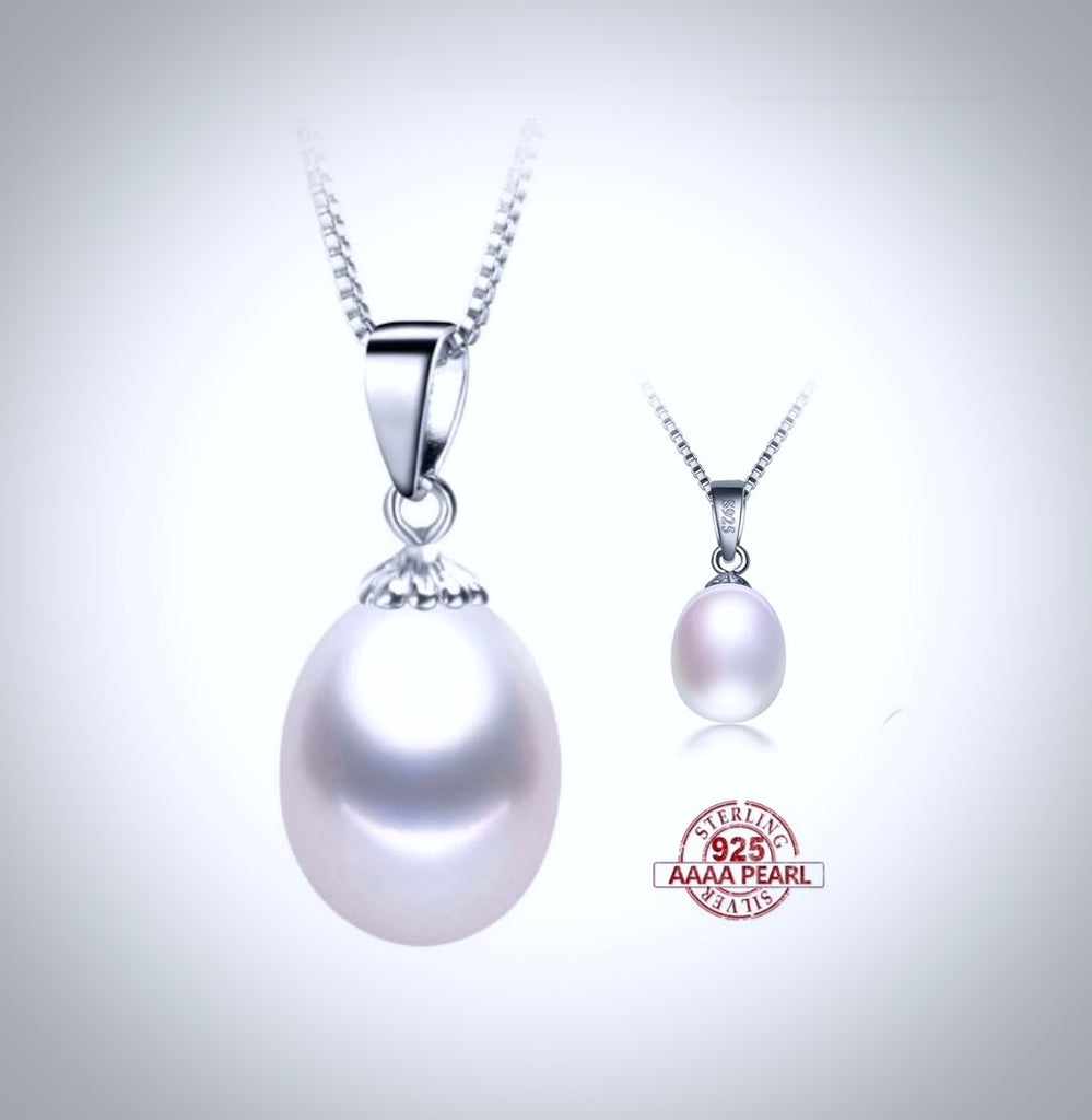 Wedding Pearl Jewelry - Natural Pearl and Sterling Silver 3-Piece Bridal Jewelry Set