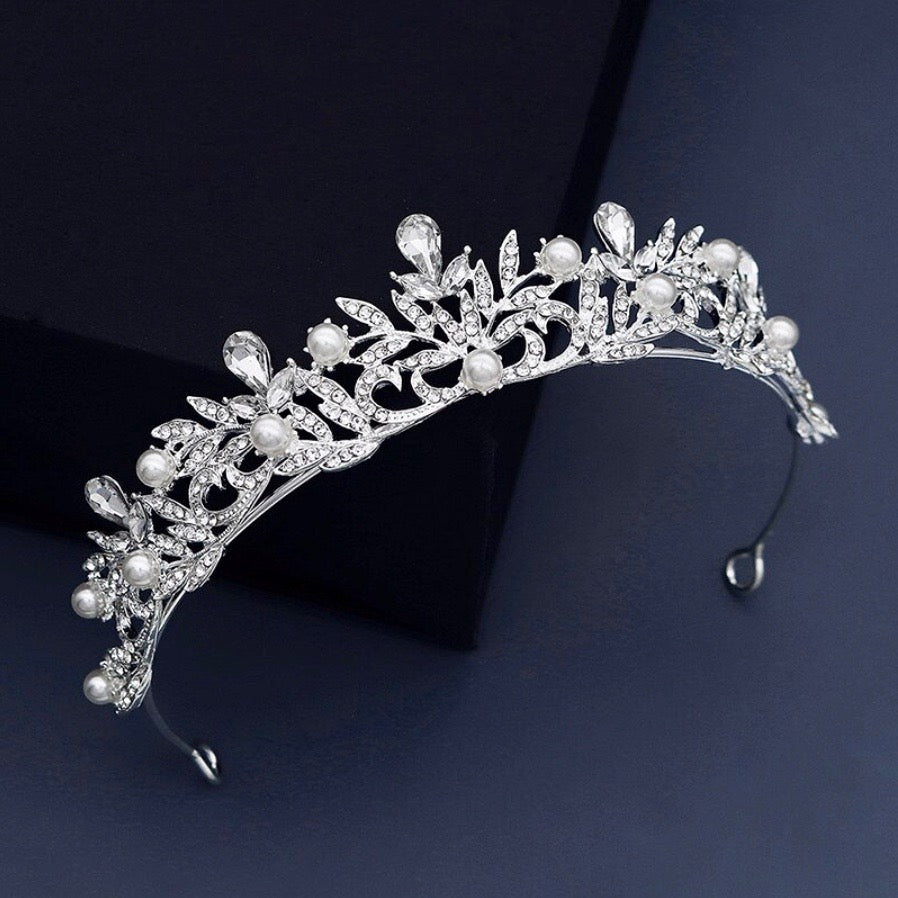 Wedding Hair Accessories - Pearl Bridal Tiara