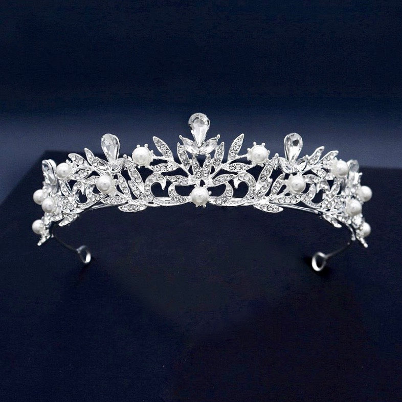 Wedding Hair Accessories - Pearl Bridal Tiara