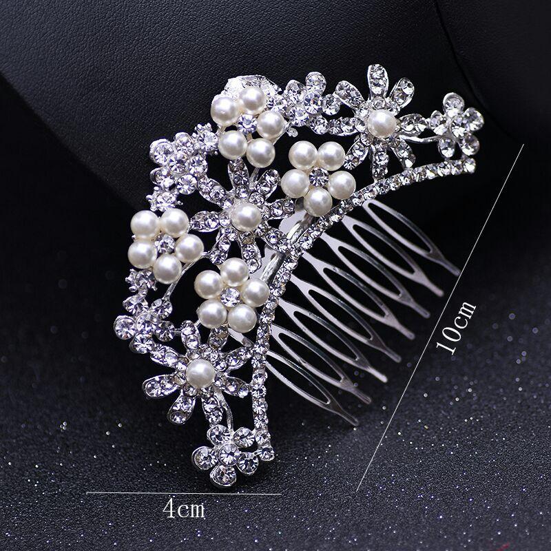 Wedding Hair Accessories - Pearl and Crystal Bridal Hair Comb