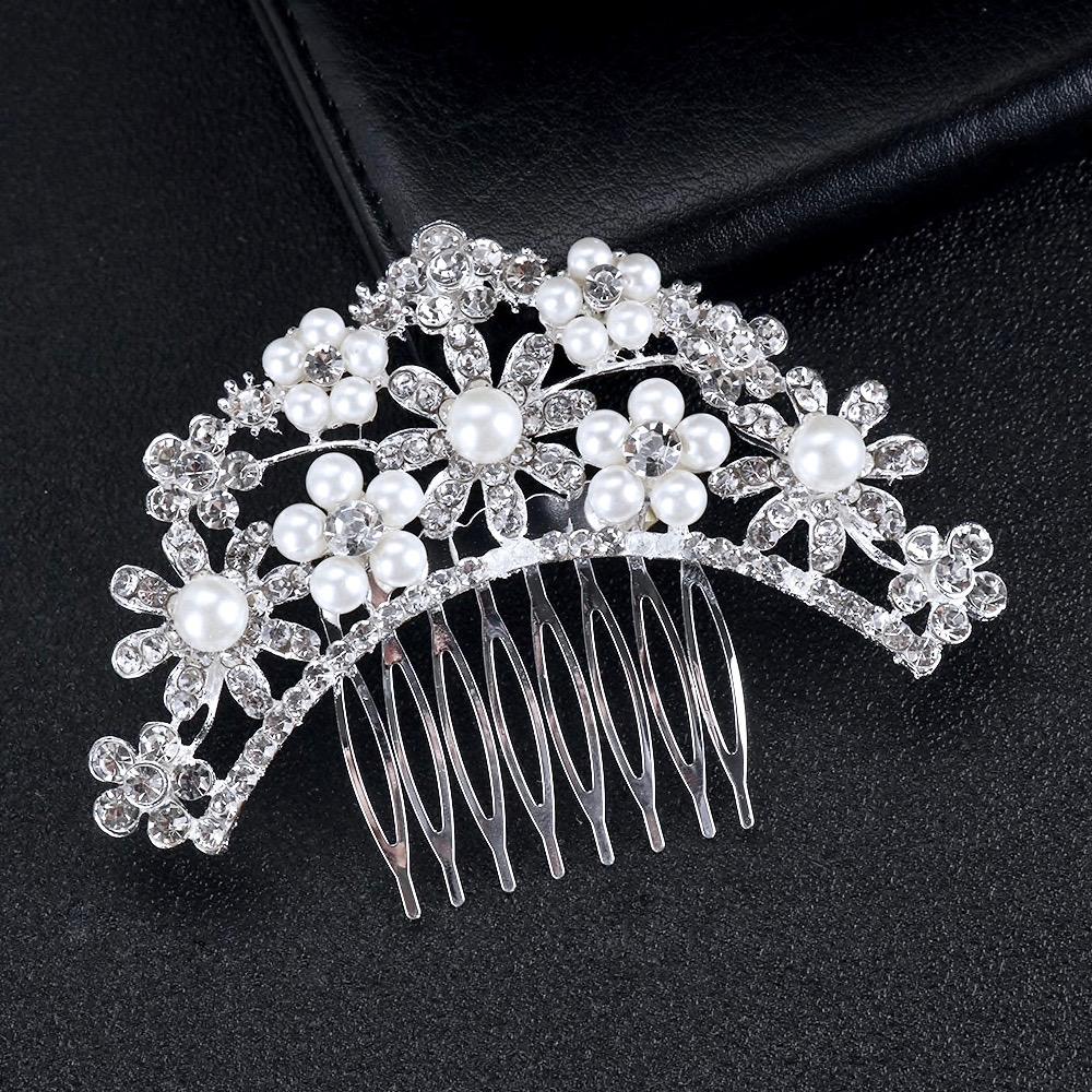 Wedding Hair Accessories - Pearl and Crystal Bridal Hair Comb