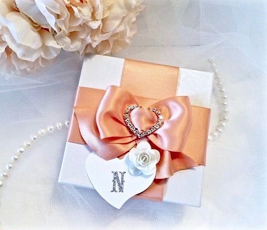 Wedding Accessories -Personalized Bridal Party Jewelry Gift Box - More Colors Available