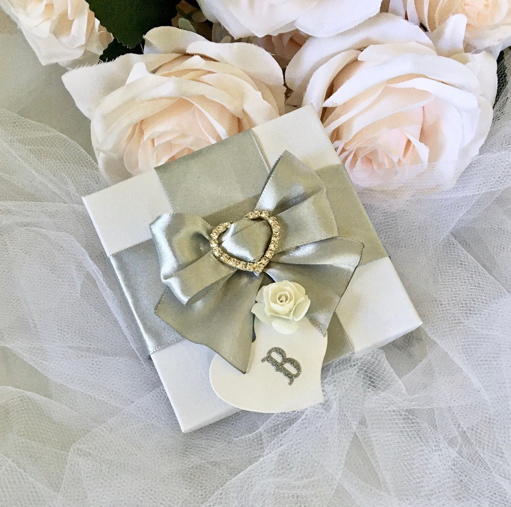 Wedding Accessories -Personalized Bridal Party Jewelry Gift Box - More Colors Available