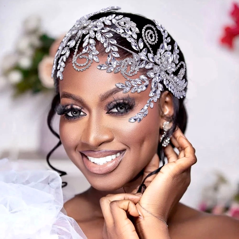 Wedding Hair Accessories - Silver Crystal Bridal Headdress