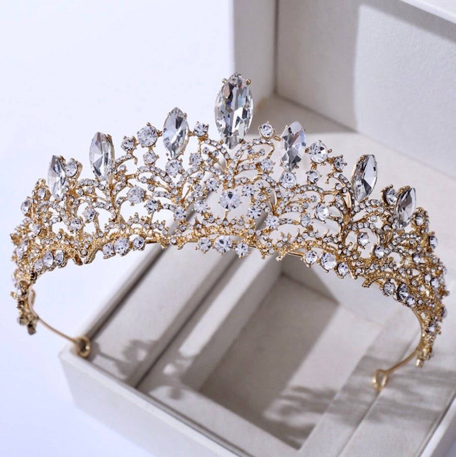 Wedding Hair Accessories - Victorian Gothic Bridal Tiara - Available in Rose Gold, Silver and Yellow Gold