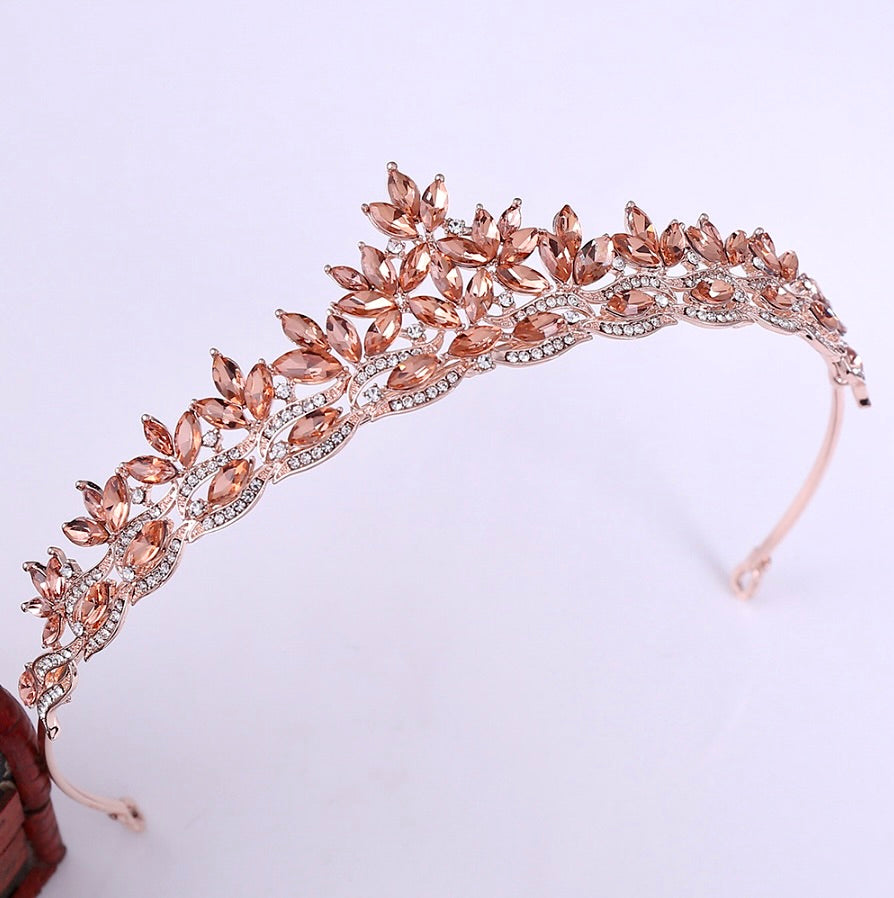 Wedding Hair Accessories - Wedding Rhinestone Tiara - Available in Silver, Yellow Gold and Rose Gold