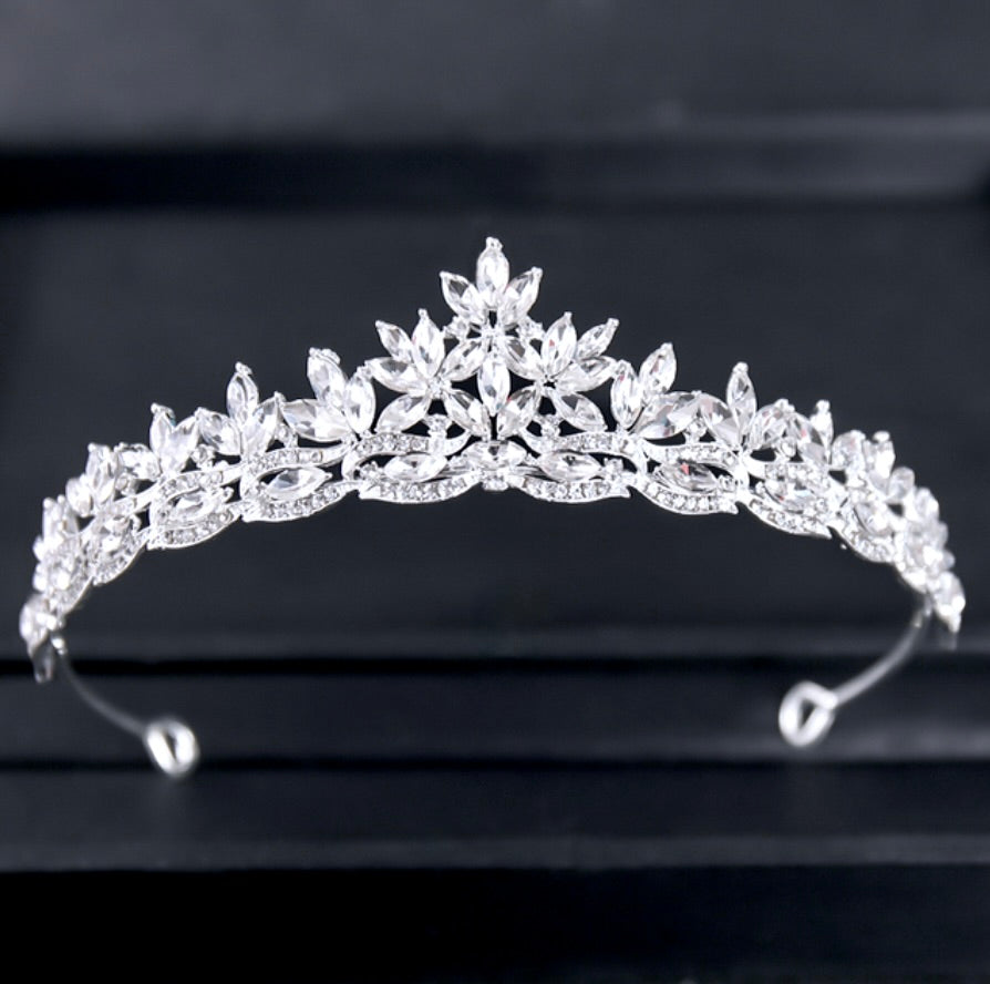 Wedding Hair Accessories - Wedding Rhinestone Tiara - Available in Silver, Yellow Gold and Rose Gold