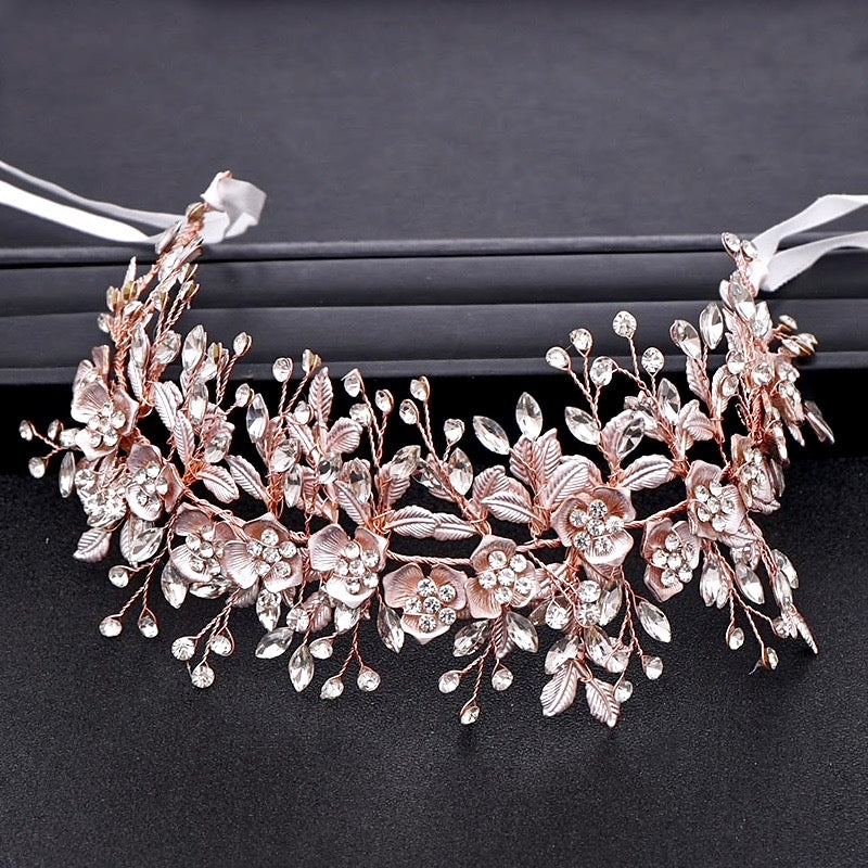 Wedding Hair Accessories - Crystal Bridal Hair Vine - Available in Silver, Rose Gold and Yellow Gold