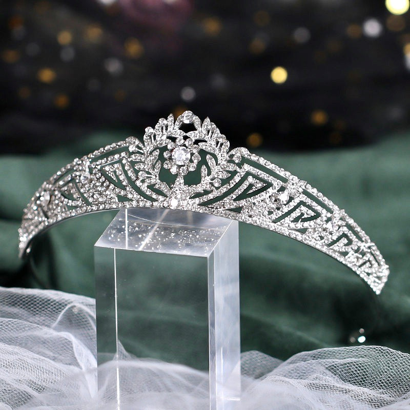 Wedding Hair Accessories - Silver Crystal Bridal Tiara