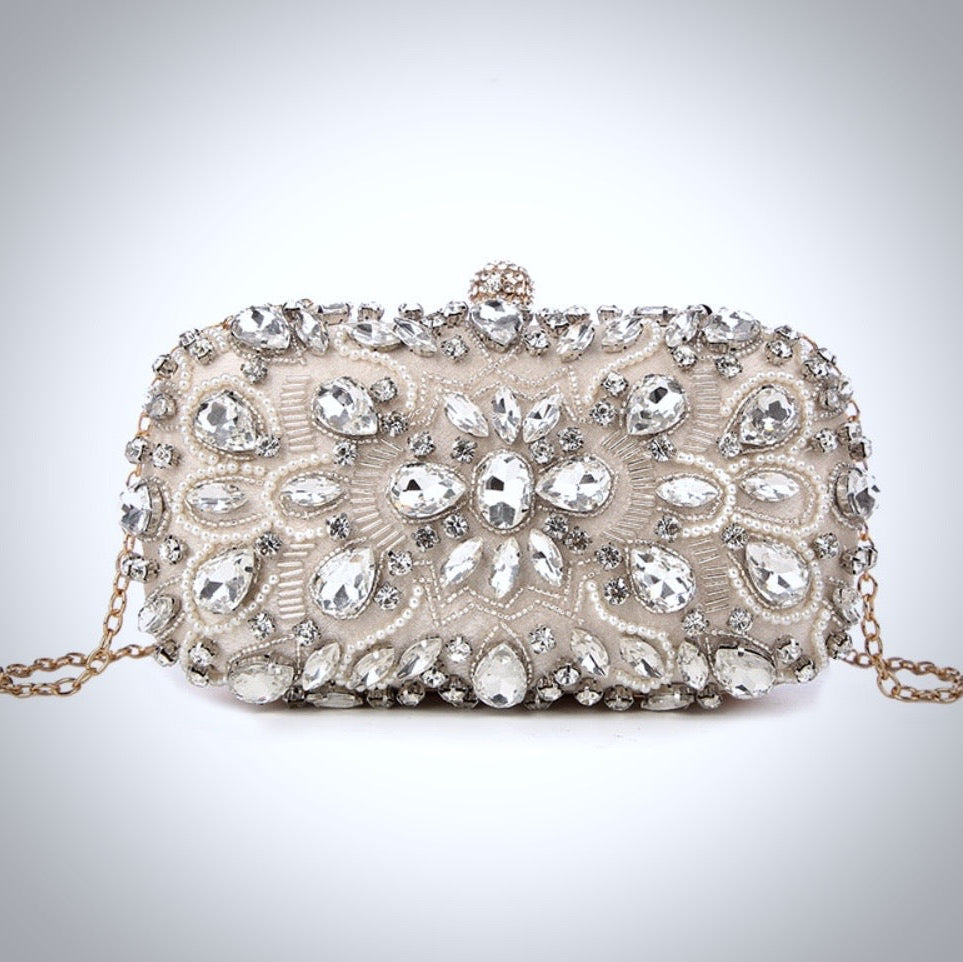 Wedding Accessories - Beaded Bridal Handbag Clutch