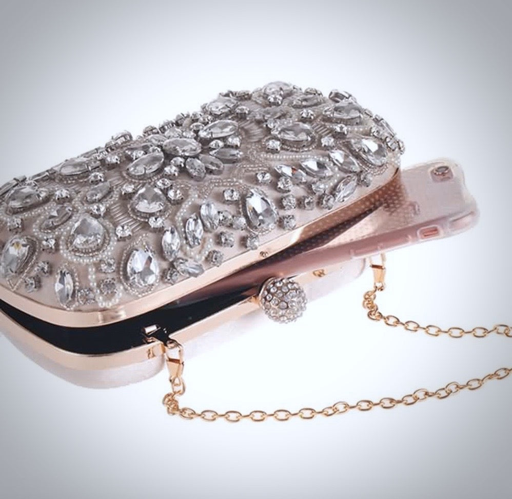 Wedding Accessories - Beaded Bridal Handbag Clutch