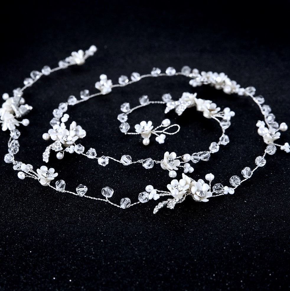 Bridal Hair Accessories - Pearl and Crystal Bridal Hair Vine