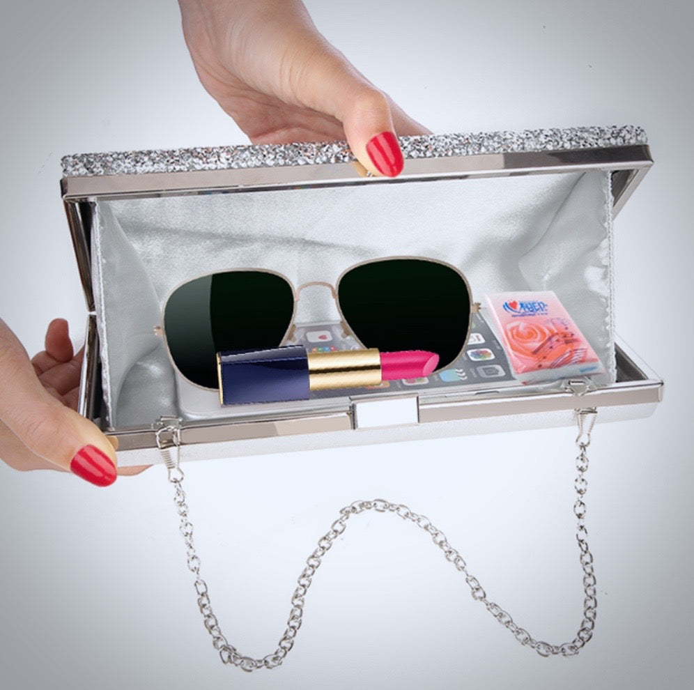 Wedding Accessories - Crystalized Bridal Handbag Clutch