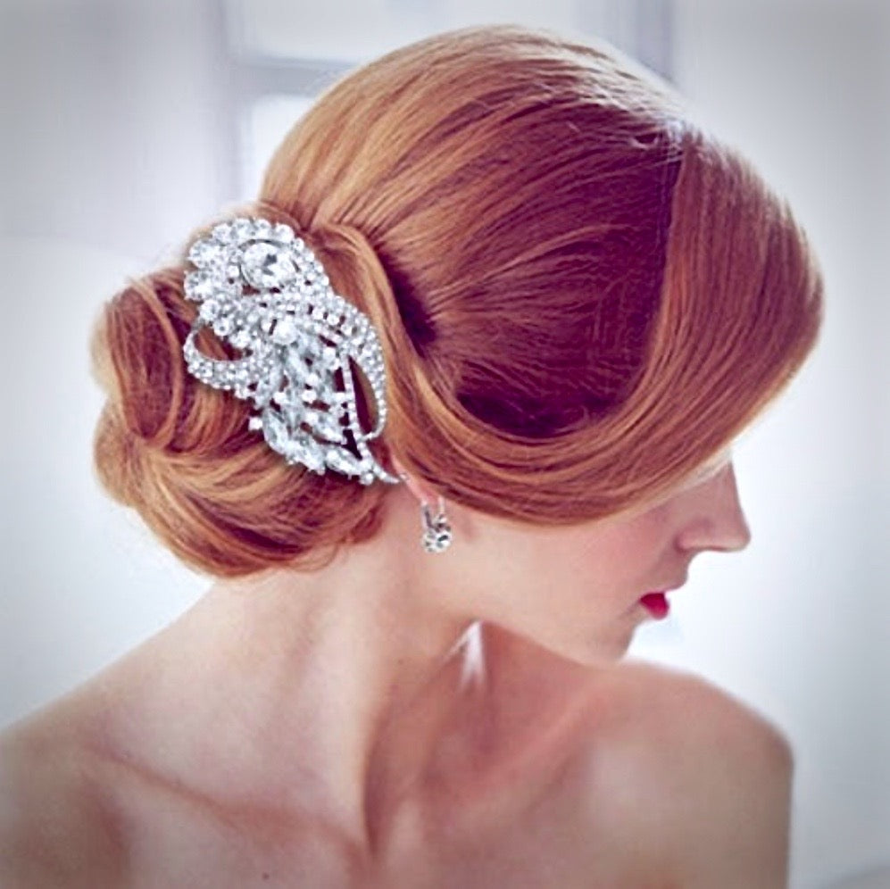 "Kimberly" - Vintage Crystal Bridal Hair Comb