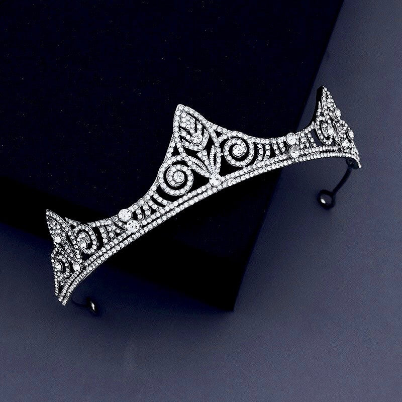 Wedding Hair Accessories - Silver Cubic Zirconia Bridal Tiara