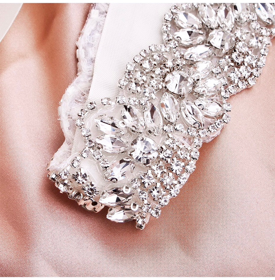 Wedding Accessories - Silver Crystal Bridal Belt/Sash