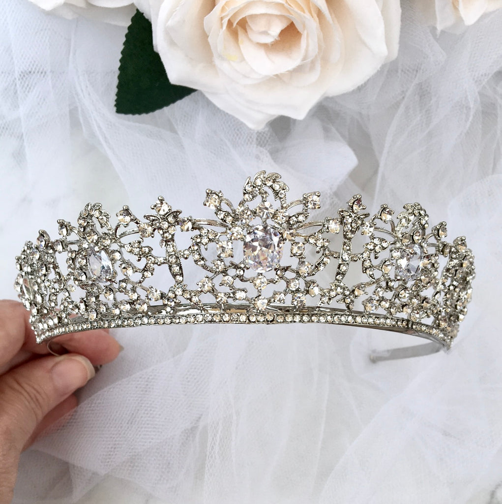 Wedding Hair Accessories - Cubic Zirconia Bridal Tiara