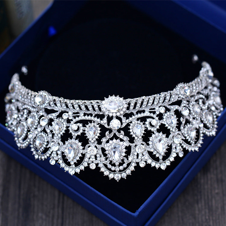Wedding Hair Accessories - Silver Rhinestone Bridal Tiara