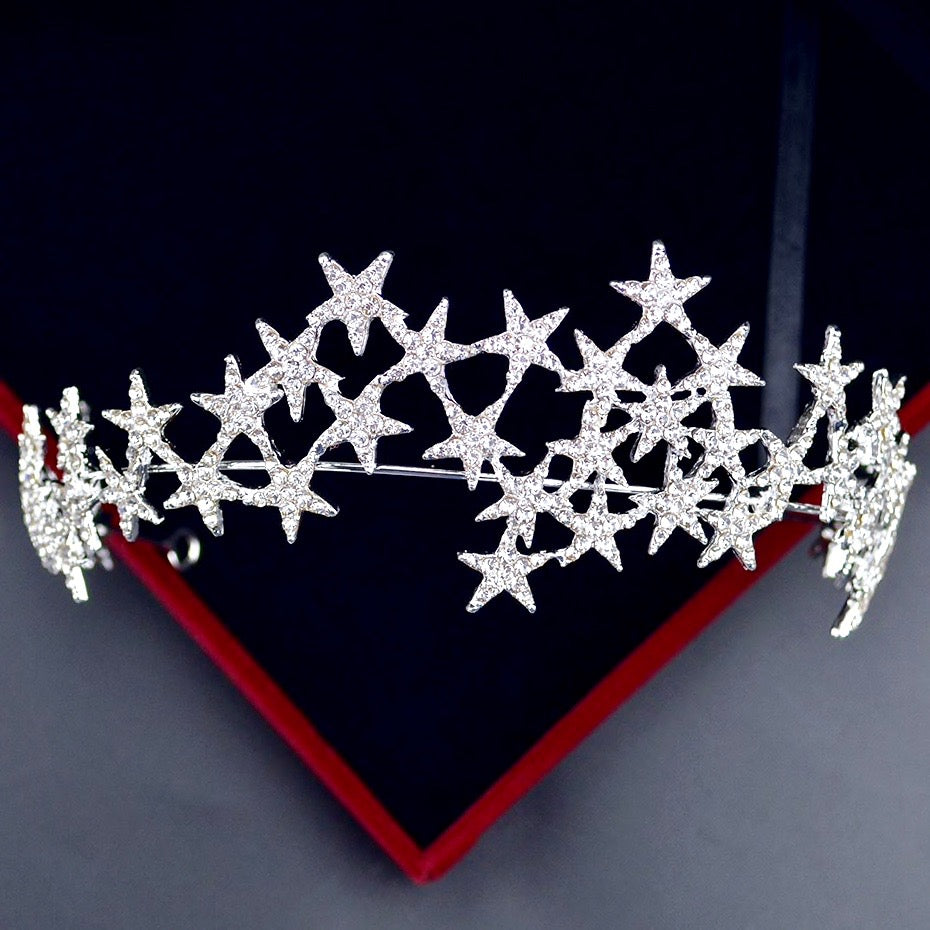 Wedding Hair Accessories - Star Bridal Tiara / Headband