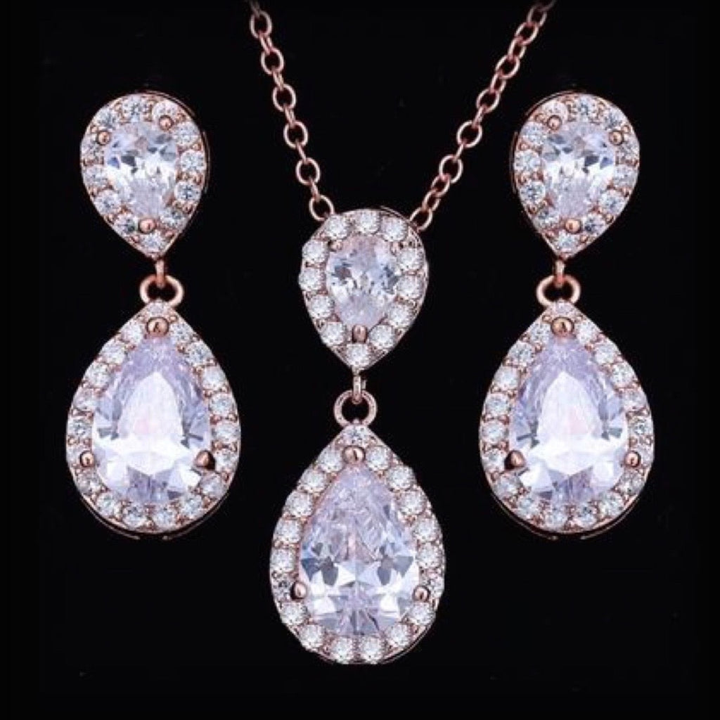 Wedding Jewelry - Cubic Zirconia Bridal Jewelry Set