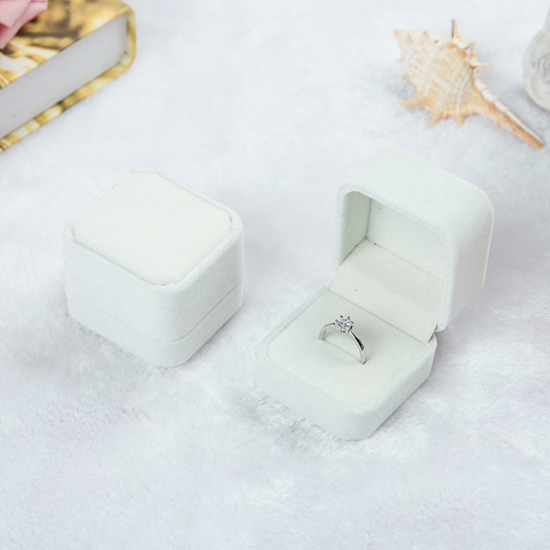 Wedding - Square Velvet Ring Boxes - More Colors Available